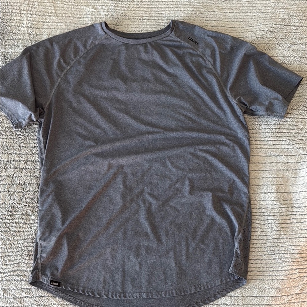 Blue Short Sleeve Tee with Crew Neck